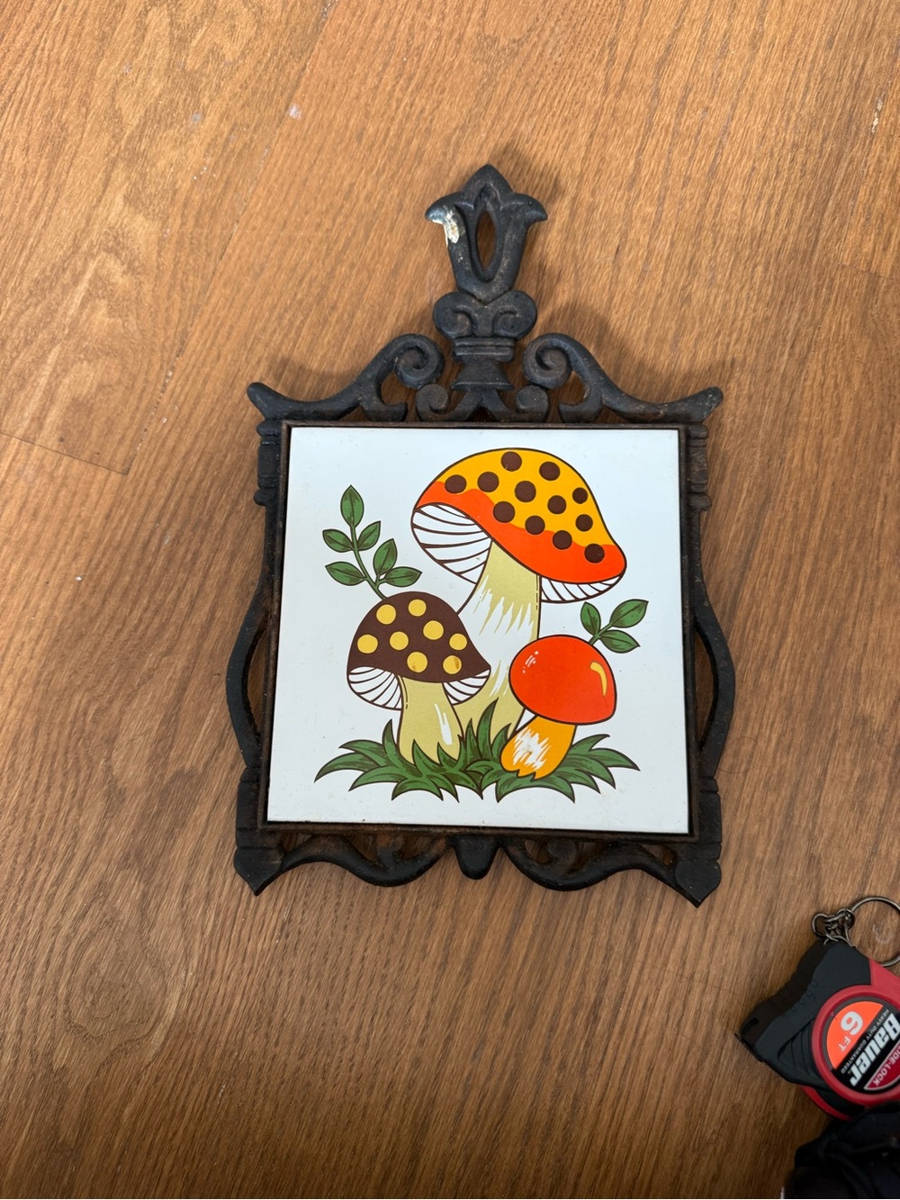 Vintage Merry Mushroom trivet sears roebuck - made in Japan